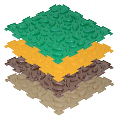 Массажный коврик 1 модуль «Орто. Шишки мягкие», цвета МИКС