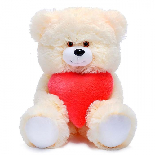 Мягкая игрушка «Медведь» с сердцем, МИКС