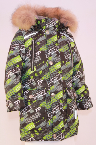 Куртка зимняя подростковая Тау Мембрана Зеленая скорость