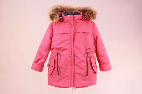 Куртка зимняя подростковая Парка  Ярко розовый