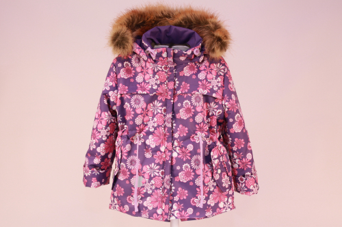 Куртка зимняя подростковая Парка Мембрана Сиреневый семицветик