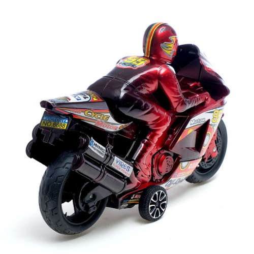 Мотоцикл инерционный «Спортбайк», с гонщиком, цвет МИКС