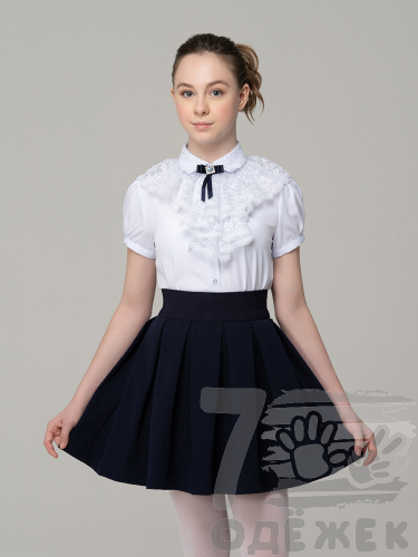 1003-1 Блузка для девочки с коротким рукавом