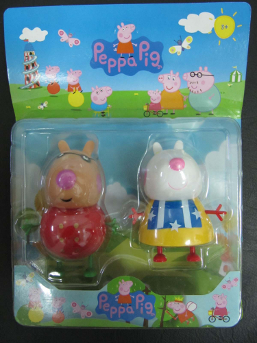 Набор из 2-х фигурок на картоне герои мультфильма Свинка Пеппа (ассорти)