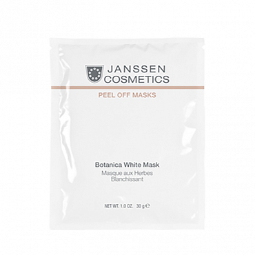 JANSSEN Маска моделирующая осветляющая / Botanical White Mask Peel off masks 10*30 г