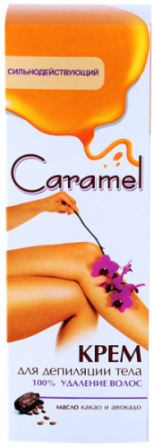 Сильнодействующий крем для депиляции тела «100% удаление волос» (Lady Caramel, 100 мл)