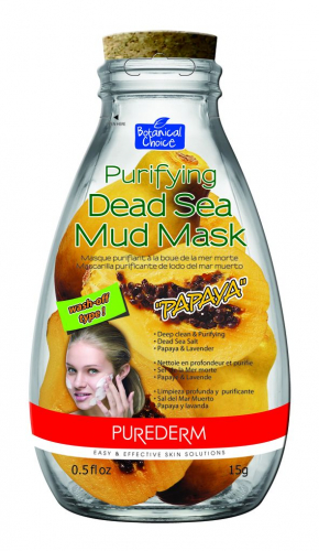 Очищающая маска с глиной Мертвого моря «Папайя» (Purederm, 150 мл)