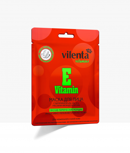 Маска для лица против мимических морщин Е VITAMIN (Vilenta, 28 мл)