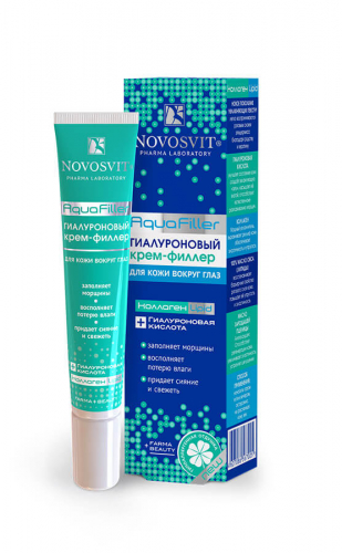 Гиалуроновый крем-филлер AquaFiller для кожи вокруг глаз (Novosvit, 20 мл)