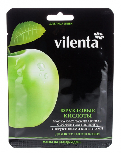 Маска с фруктовыми кислотами для лица и шеи Vilenta (28 мл)