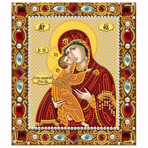 Набор для вышивания Нова Слобода Д №01 6002 Богородица Владимирская 13 х 15 см