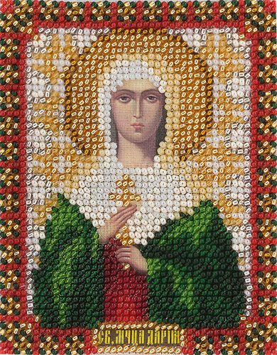 Набор для вышивания PANNA CM-1217 ( ЦМ-1217 ) Икона Святой мученицы Дарьи