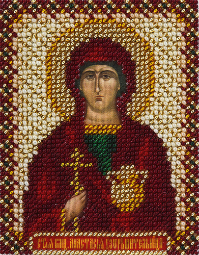 Набор для вышивания PANNA CM-1216 ( ЦМ-1216 ) Икона святой великомученицы Анастасии