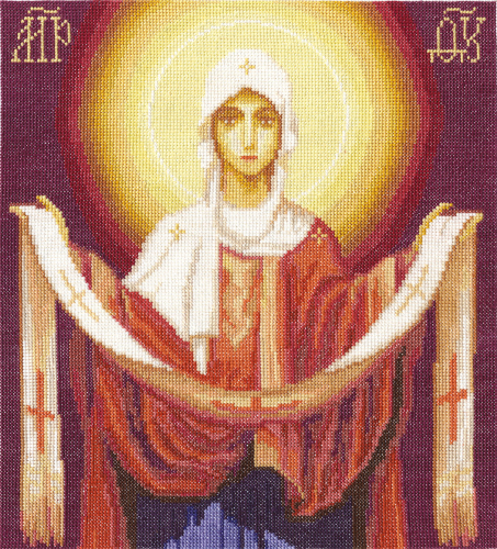 Набор для вышивания PANNA CM-1270 ( ЦМ-1270 ) Икона Божией Матери Покров Пресвятой Богородицы