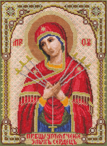 Набор для вышивания PANNA CM-1371 ( ЦМ-1371 ) Икона Божией Матери Умягчение Злых Сердец