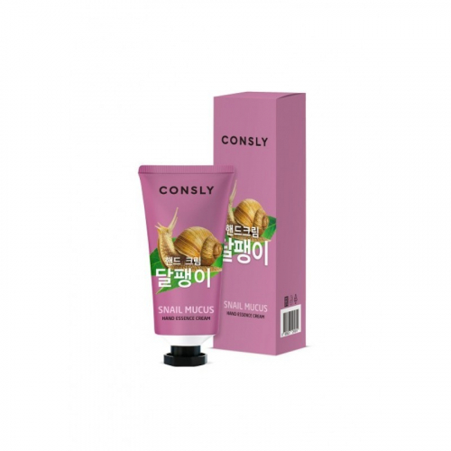Крем-сыворотка для рук с муцином улитки CONSLY Snail Mucus Hand Essence Cream - 100мл