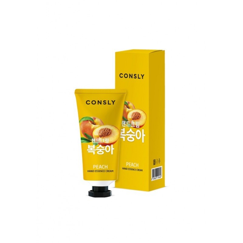 Крем-сыворотка для рук с экстрактом персика CONSLY Peach Hand Essence Cream - 100мл