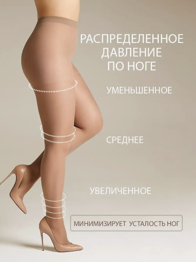 181р 334р Колготки женские Attiva 20 XXL Plus Size Omsa