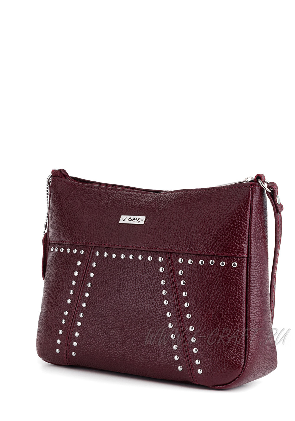Модель №L110 | кожа | гладкий | бордовый | К88 | 27673