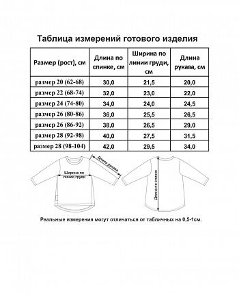 Футболка с длинным рукавом МИ-МИ-МИШКИ© многоцветная