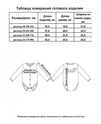 Боди с длинным рукавом Ангелочки розовый