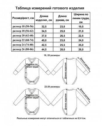 Боди Селфи с длинным рукавом голубой