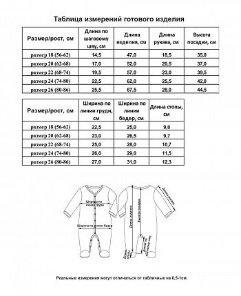 Комбинезон Зимние каникулы цветной