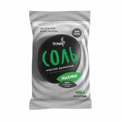 Соль морская ароматная с микроэлементами Dr.Aqua Пихта, 409 г