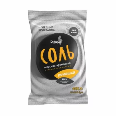 Соль морская ароматная с микроэлементами Dr.Aqua Ромашка, 409 г