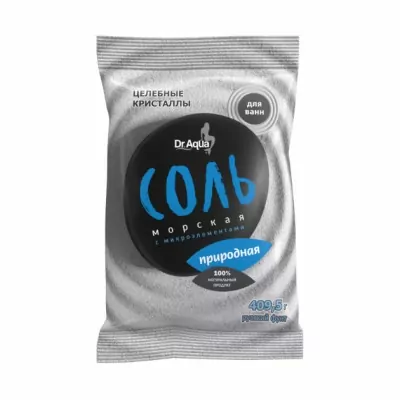 Соль морская природная с микроэлементами Dr.Aqua, 409 г