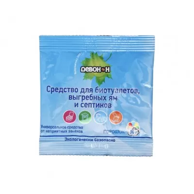 Порошок для биотуалетов, выгребных ям и септиков Девон-Н 30гр (200)