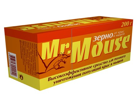 Приманка Mr.Mouse зерновая, 200 грамм в пакете (30)