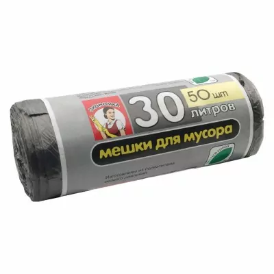 Мешки для мусора ПНД ЭКО 30 л, 50 шт