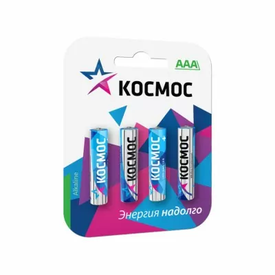 Батарейка Космос LR03 AAA, 4 шт