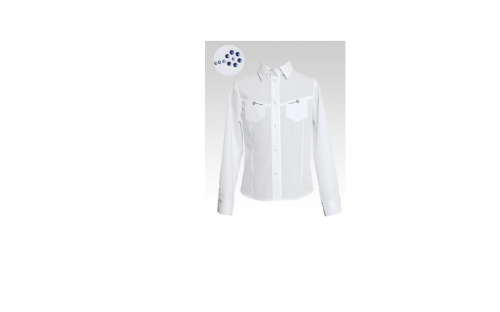 Блузка школьная SLY 106/S/16,белый
