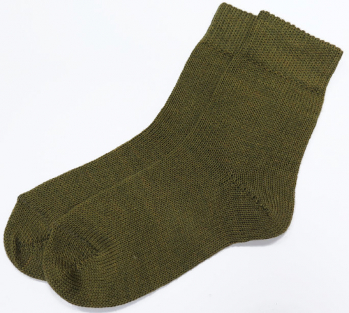 Детские носки Skiki из шерсти мериноса SKK-439-KHA, зеленый