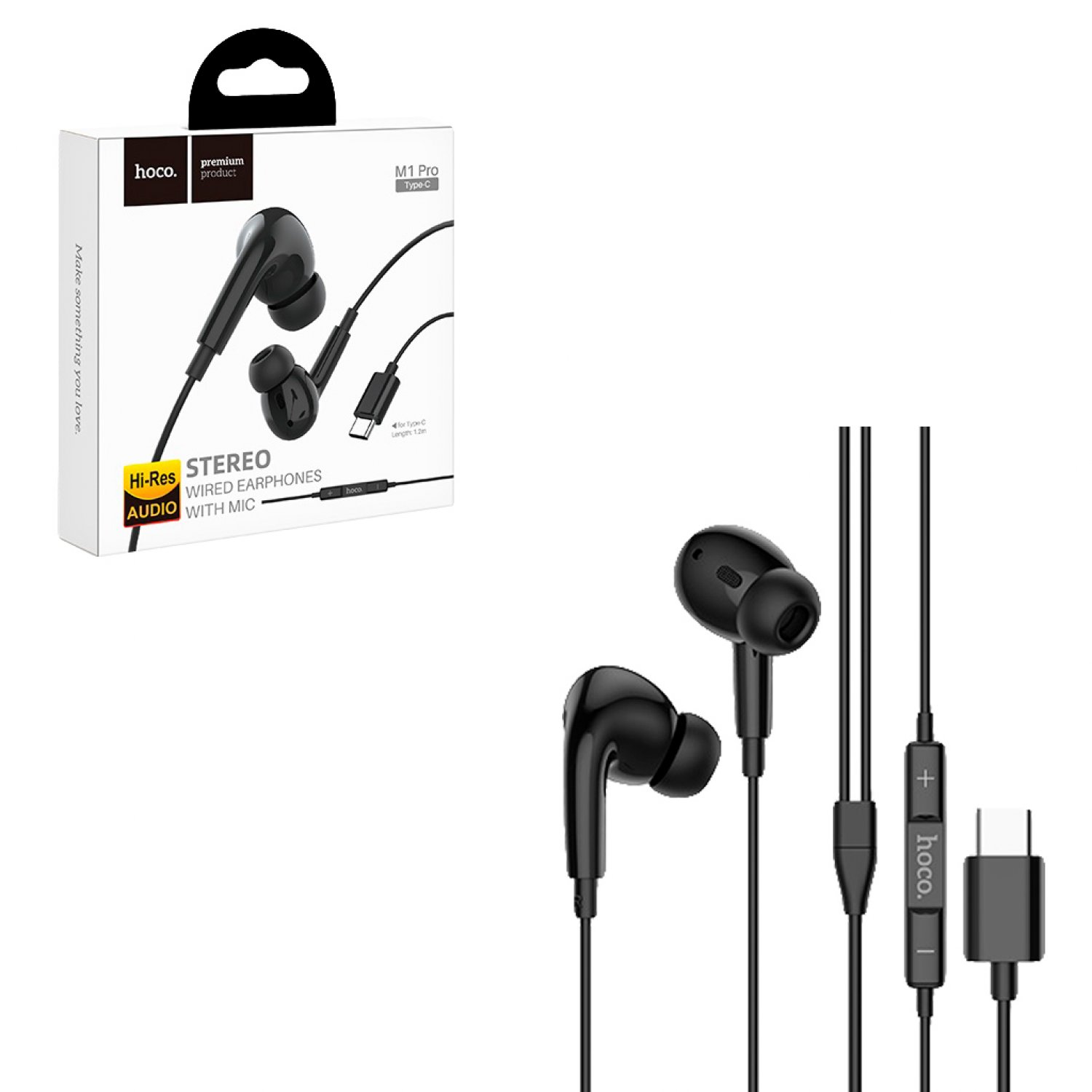 Наушники hoco оригинал. Hoco m1 Pro Type-c. Гарнитура Hoco Earphone m1 Pro черный. Наушники Hoco m1 Pro черные. Гарнитура проводная Hoco m1 Pro (черные).