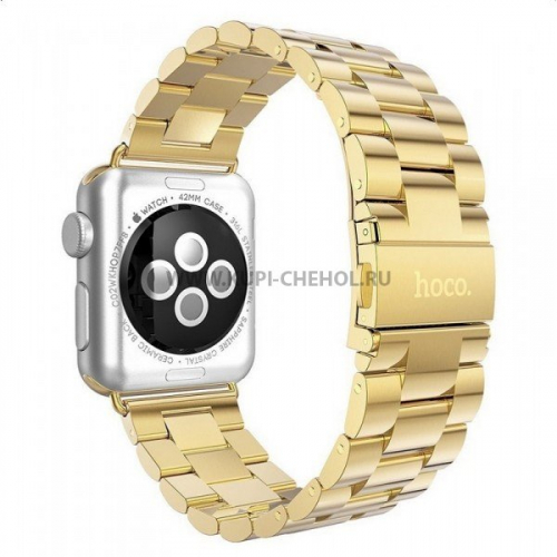Ремешок для Apple Watch 38mm Hoco Grand Gold