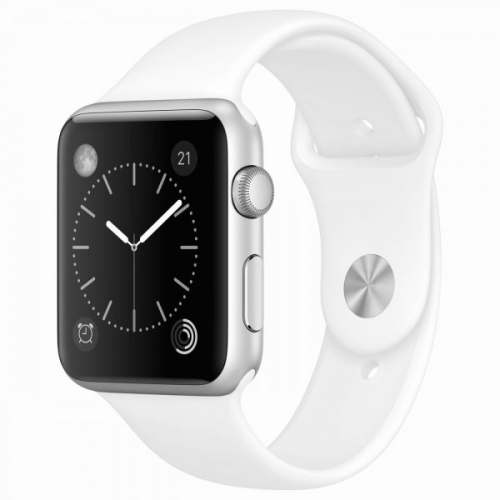 Ремешок для Apple Watch 42mm M/L силиконовый белый