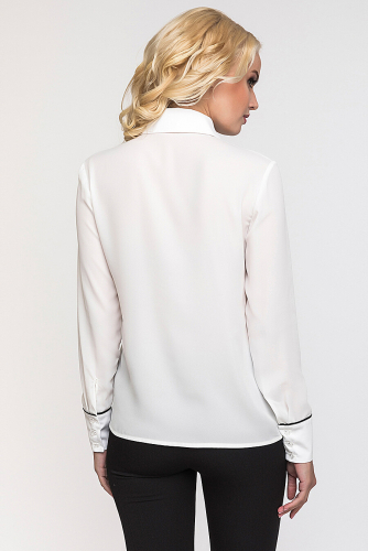 Блуза #145515Белый/Черный