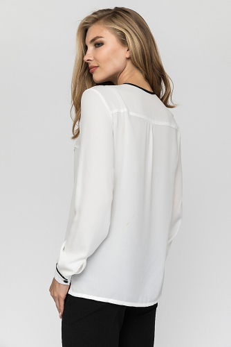 Блуза #645252Белый, черный