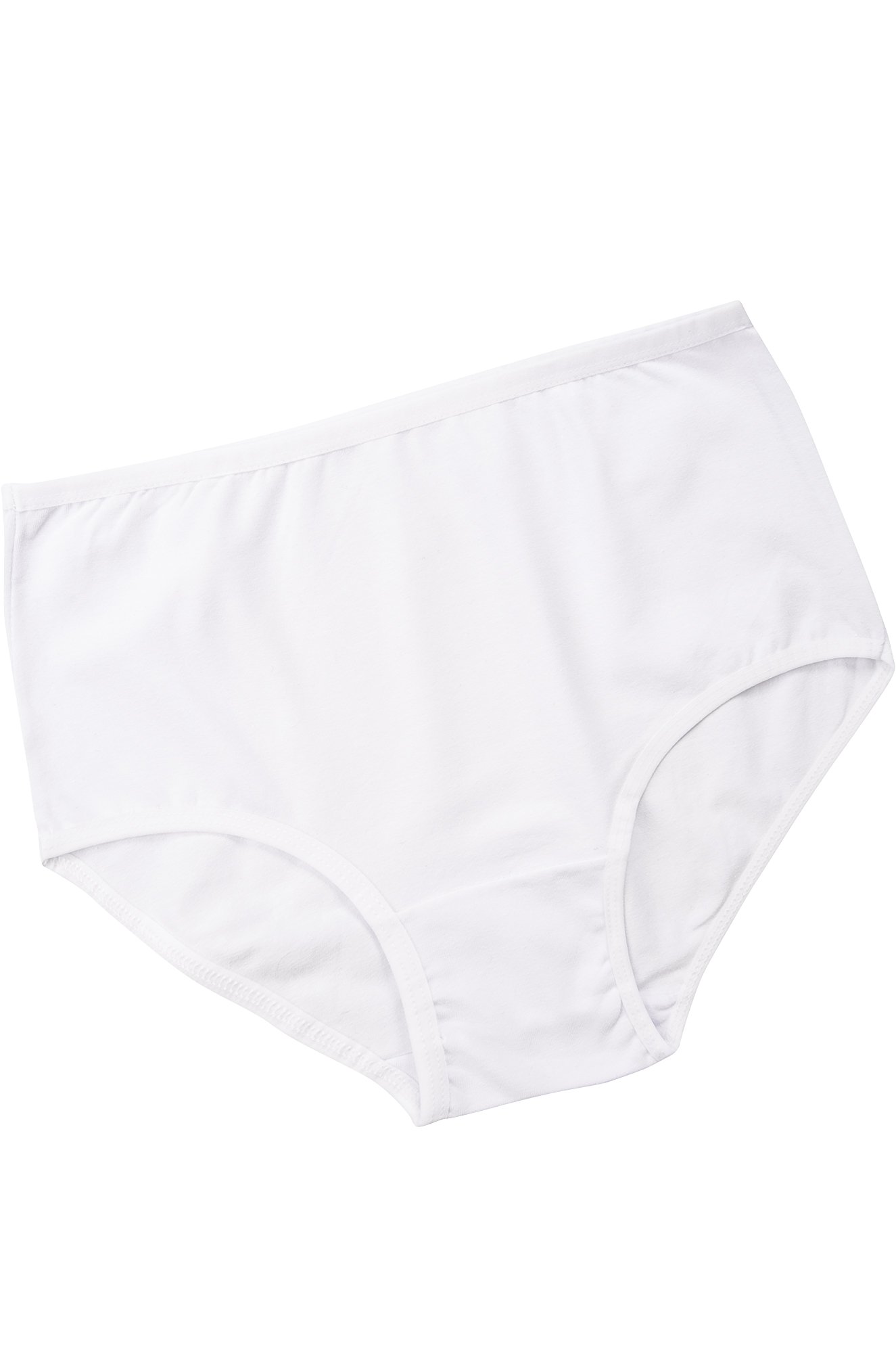 Белые женские трусики слипы с высокой посадкой - Nicoletta