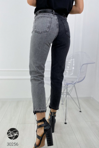 Двухцветные джинсы в винтажном стиле
