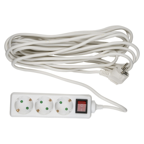 Удлинитель Uniel с заземлением и выключателем, серии Стандарт, 3 гн. 7 ...