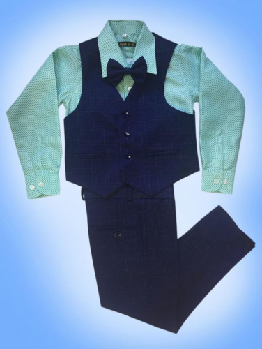 Комплект для мальчика рубашка+брюки + жилетка+ бабочка арт.К/Б L-31-2