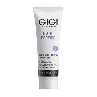 GIGI Крем ночной с 10% гликолевой кислотой для всех типов кожи / 10% Glycolic Cream NUTRI-PEPTIDE 50 мл