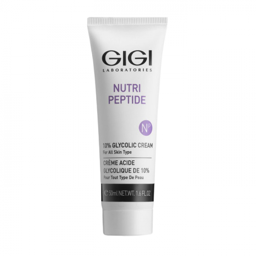 GIGI Крем с 10% гликолевой кислотой для всех типов кожи / 10% Glycolic Cream NUTRI-PEPTIDE 50 мл