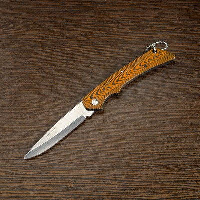 Нож складной, малый, рукоятка пластик- 9 см, длина 16 см, нерж.сталь (501)