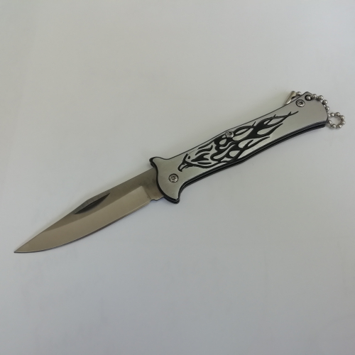 Нож складной Птица, малый, рукоятка металл- 8,5 см, длина 15,5 см, нерж.сталь
