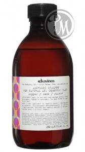 Davines alchemic shampoo for natural and coloured hair шампунь алхимик для натуральных и окрашенных волос медный 280мл